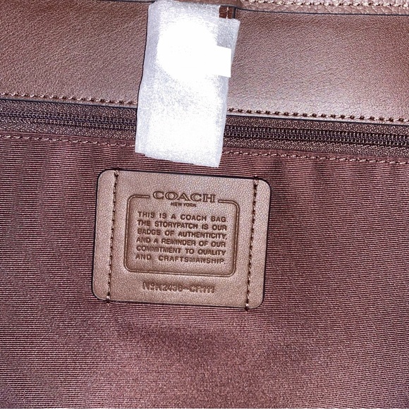 Coach 🤎 leather purse Tote bag New - Picture 8 of 13